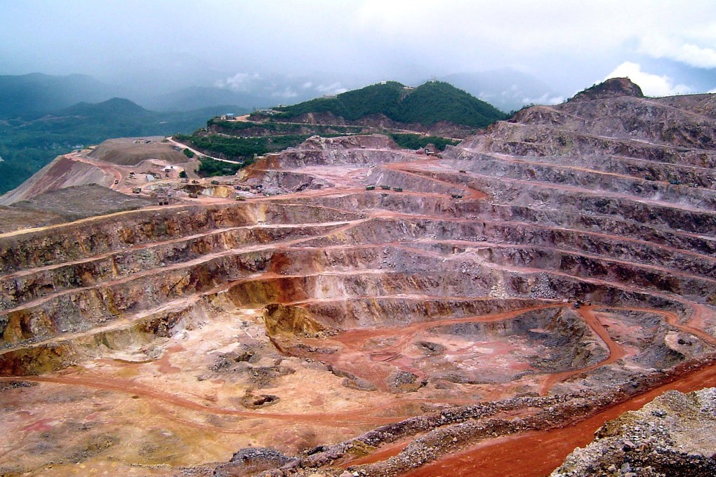 The Zijinshan copper mine in south China’s Fujian province owned by Zijin Mining Group. Photo: AP Photo