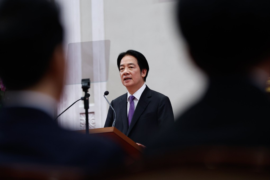 Taiwanese leader William Lai Ching-te speaks at a press conference in Taipei on August 23. Photo: EPA