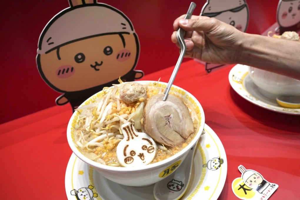 A bowl of ramen at Chiikawa Ramen Buta, a new restaurant based on the Japanese manga series at Langham Place, Mong Kok, Hong Kong. Photo: May Tse