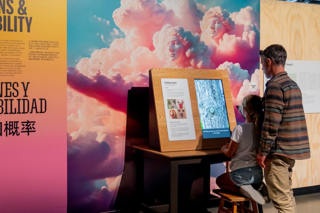 People interact with an exhibit at “Adventures in AI”, a new exhibition at the Exploratorium museum in San Francisco. Some have described the AI boom as a new gold rush for the city. Photo: TNS