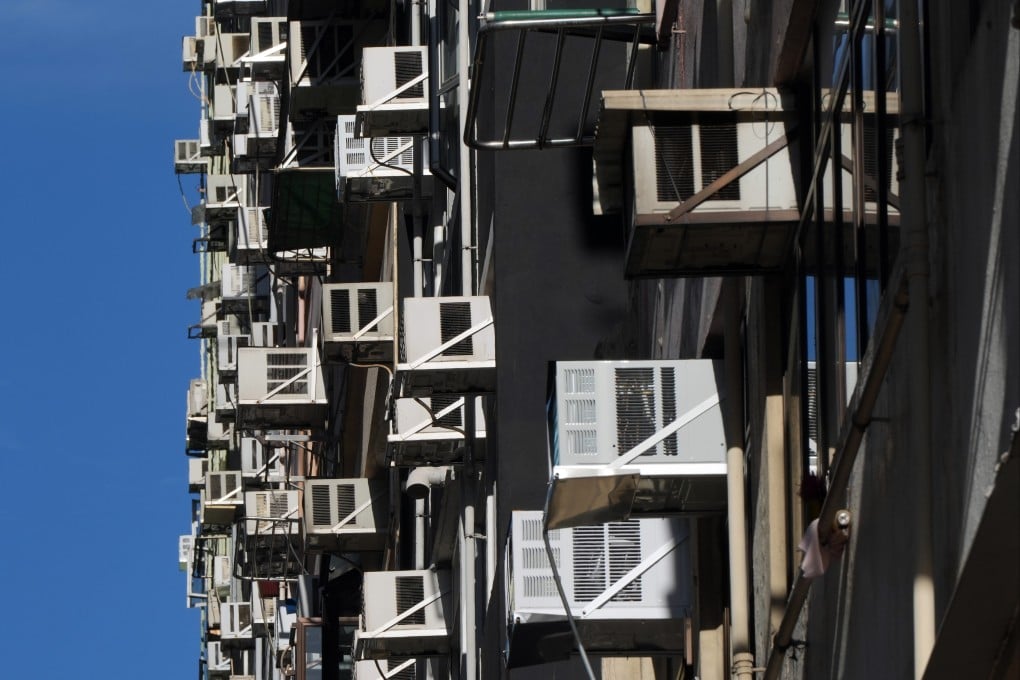 Hong Kong hygiene authorities plan to incorporate artificial intelligence into their third-generation cameras to detect dripping air conditioners. Photo: Sam Tsang
