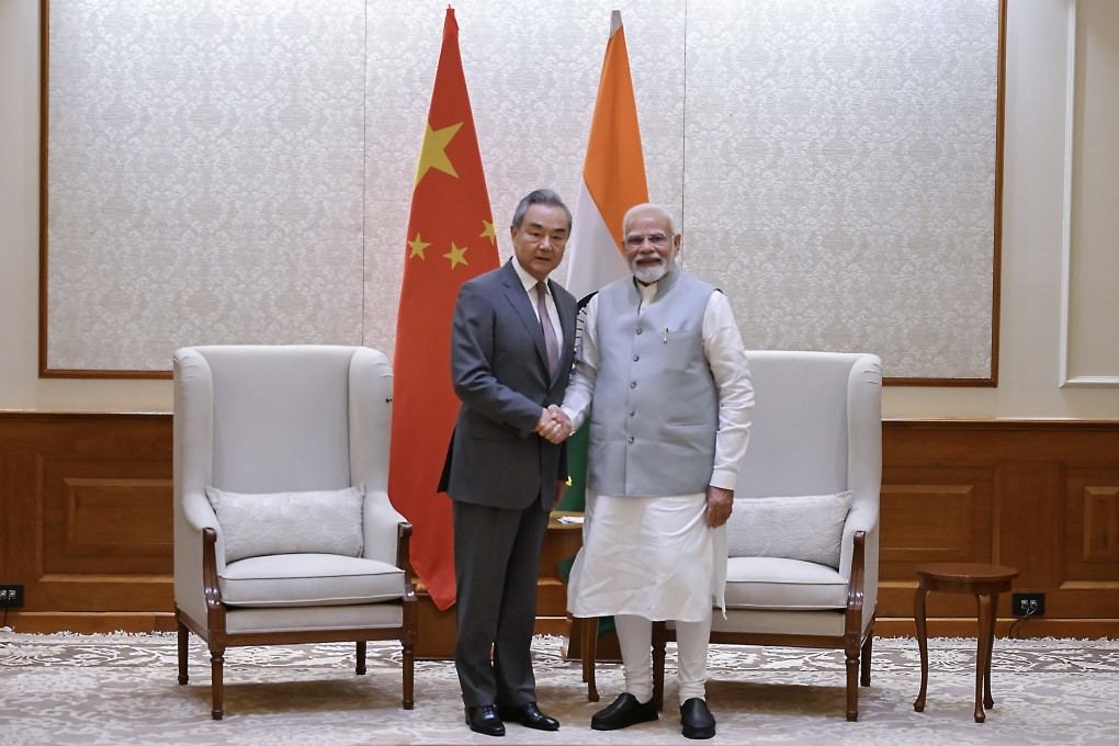 Indian Prime Minister Narendra Modi meets with visiting Chinese Foreign Minister Wang Yi in New Delhi on August 19. Photo: Xinhua