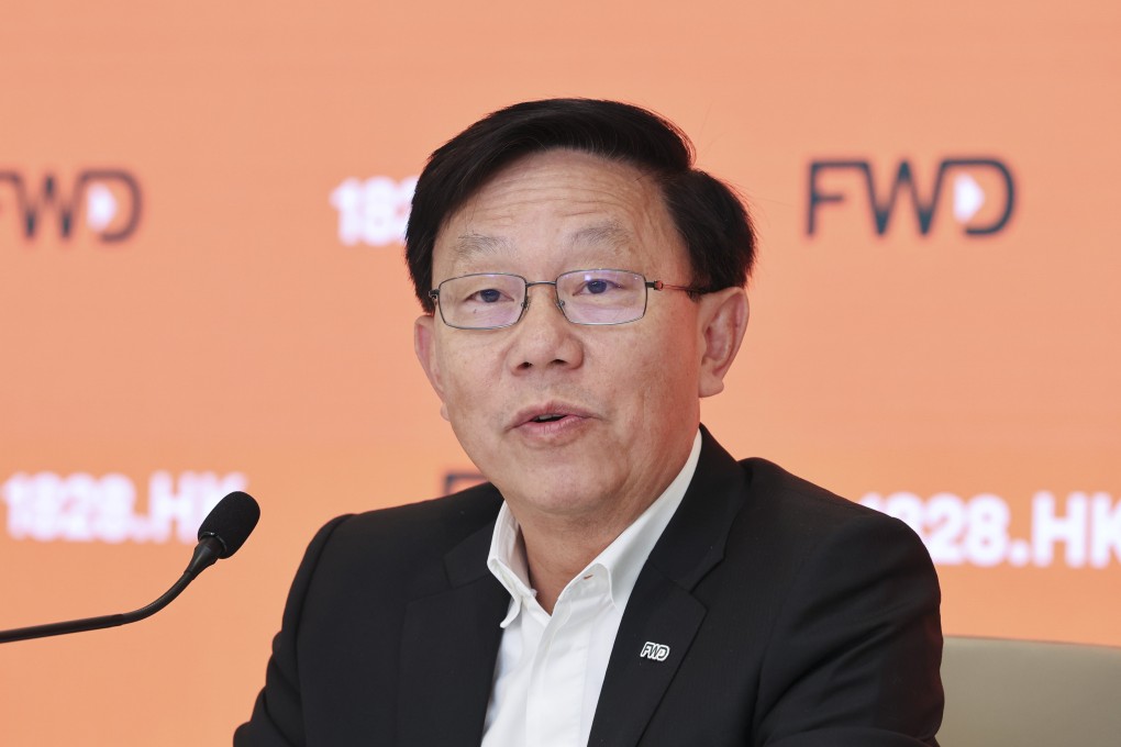 Huynh Thanh Phong, group CEO and executive director of  FWD, speaks at a press conference at Two Pacific Place in Admiralty on August 29, 2025. Photo: Edmond So