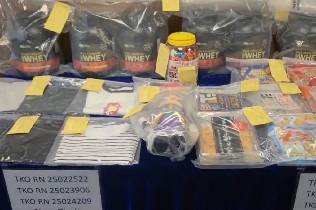 Police have arrested 13 people following a rise in shoplifting offences in Tseung Kwan O district. Photo: Handout
