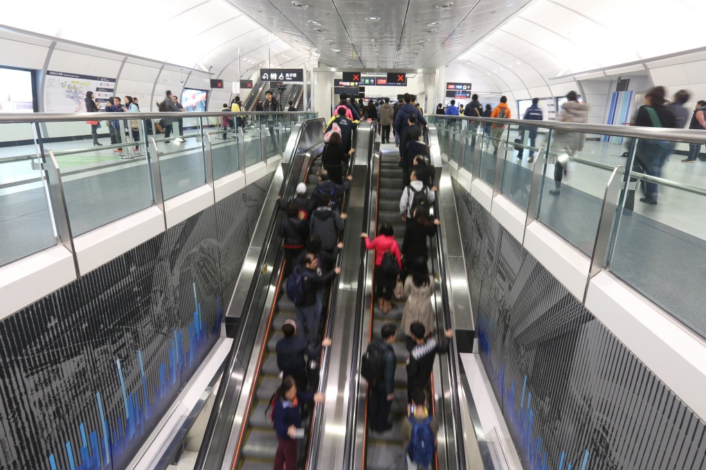 Kone supplied escalators for the South Island line in Hong Kong. Photo: Dickson Lee