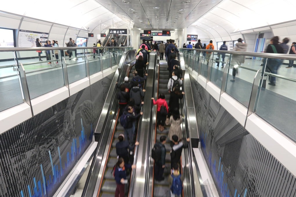 Kone supplied escalators for the South Island line in Hong Kong. Photo: Dickson Lee