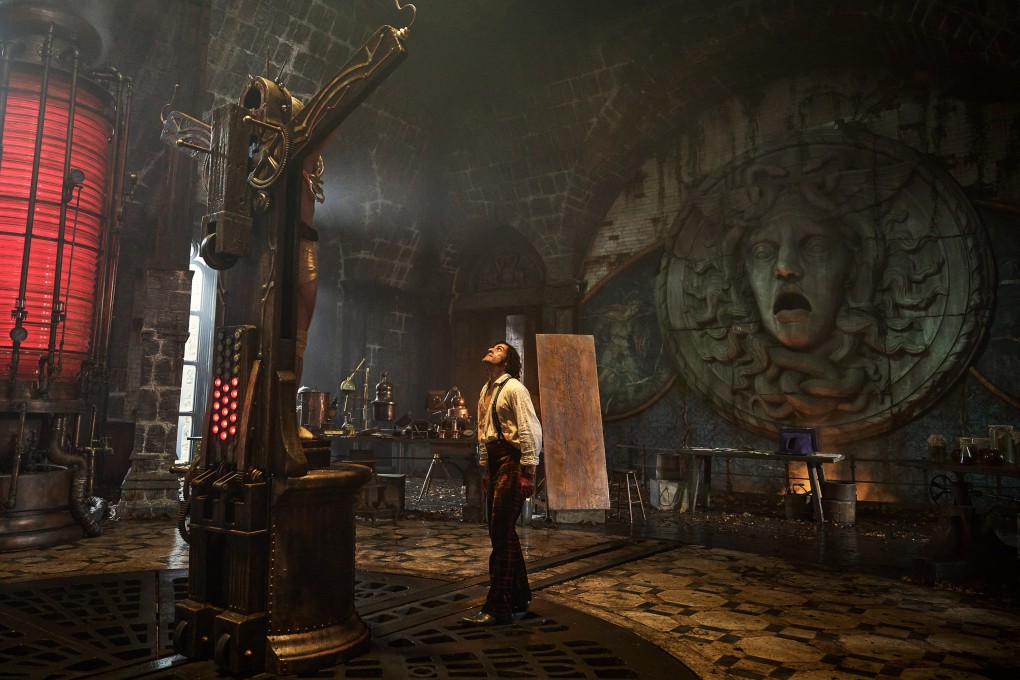 Oscar Issac in a still from Frankenstein, directed by Guillermo del Toro. Jacob Elordi and Christoph Waltz co-star. Photo: Ken Woroner/Netflix