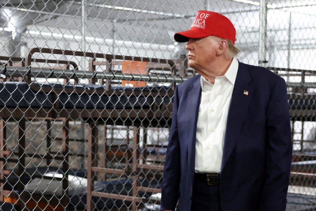 US President Donald Trump visiting ‘Alligator Alcatraz’ in July. Photo: Reuters
