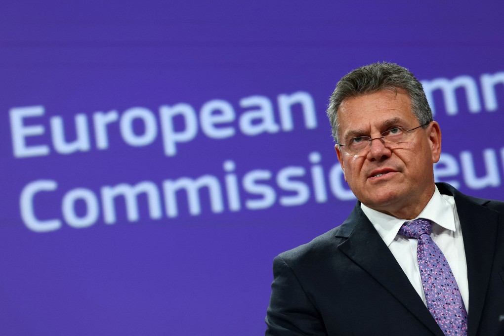 European Commissioner for Trade Maros Sefcovic has announced an “economic security doctrine” for the European Union. Photo: Reuters