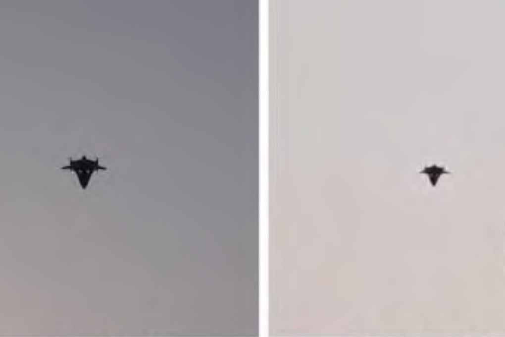 A Chinese Gimbal-like VTOL drone on a test flight in Zhengzhou, Henan province. While still at an experimental stage, the aircraft represents a radical change in aerodynamic design that could improve endurance, stability and multi-mission versatility in uncrewed flight. Photo: Handout