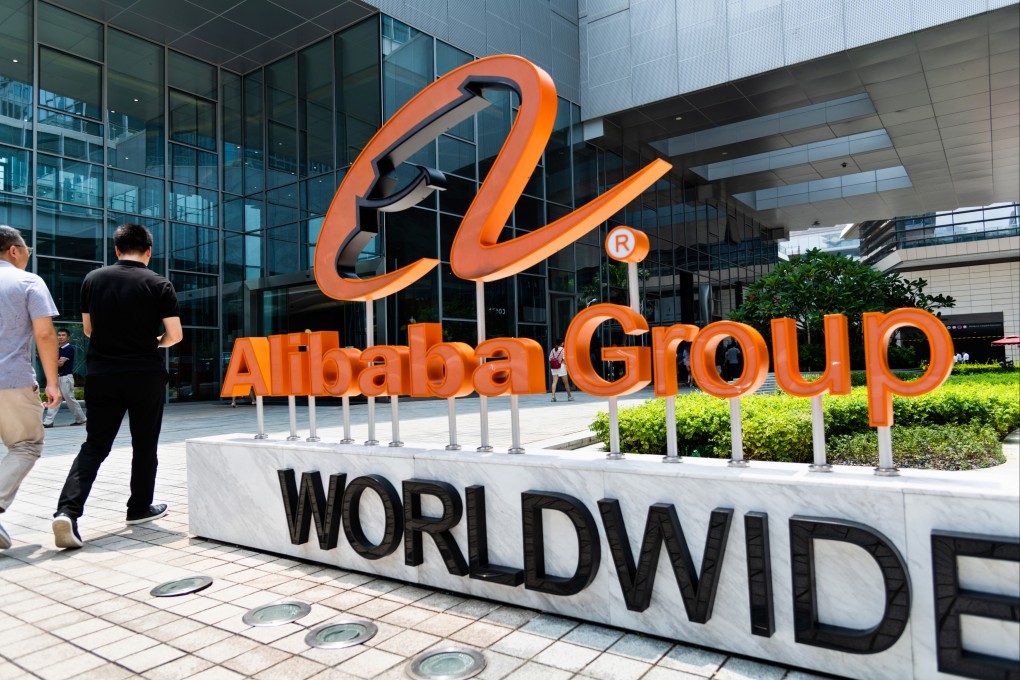 Alibaba’s logo seen outside one of its offices in Shenzhen. Photo: Shutterstock