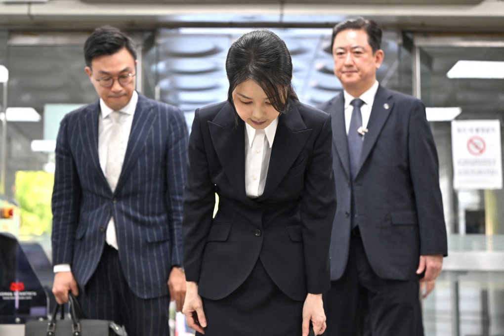South Korea’s former first lady Kim Keon-hee arrives at a court in Seoul on August 12. Photo: Reuters