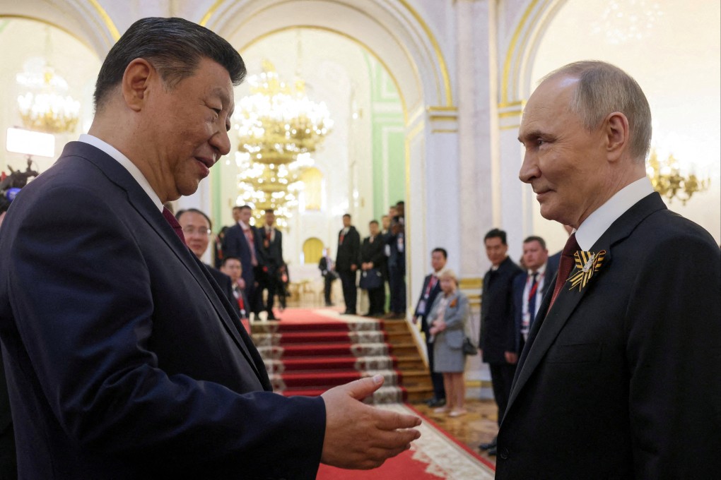 Russian President Vladimir Putin and visiting Chinese leader Xi Jinping at the Kremlin on May 9, on the occasion of Russia’s Victory Day celebrations. Photo: Reuters