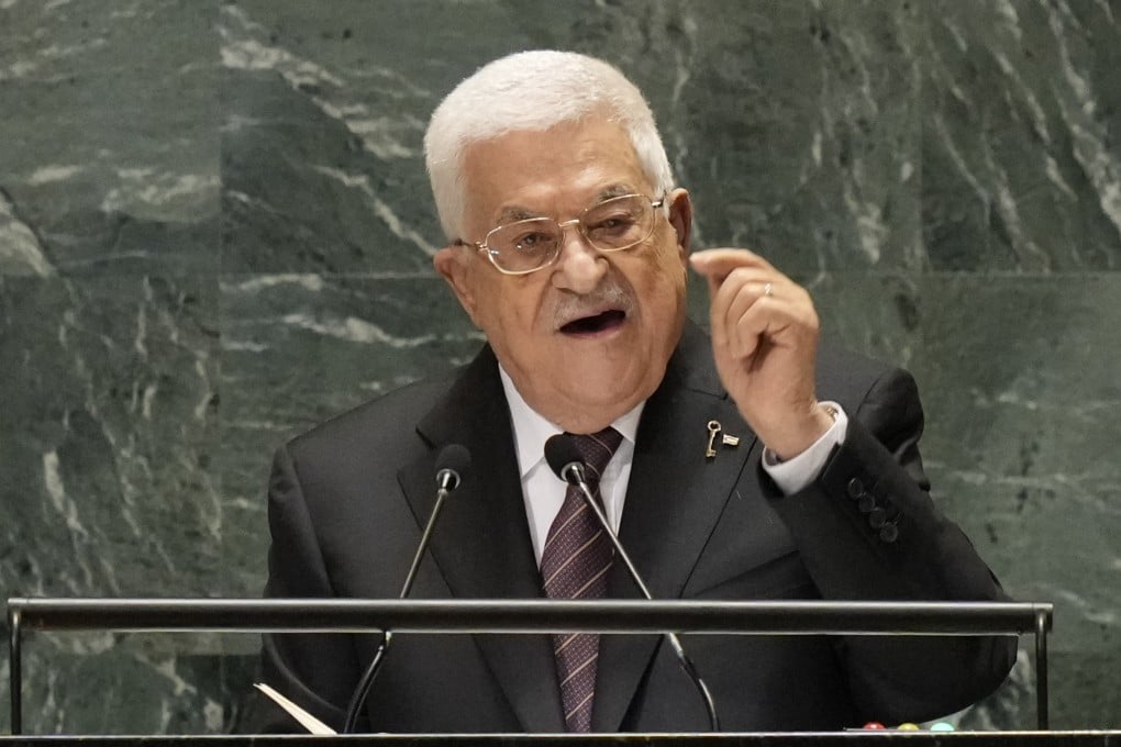 Palestinian President Mahmoud Abbas addresses the 79th session of the UN General Assembly in New York in September 2024. Photo: AP