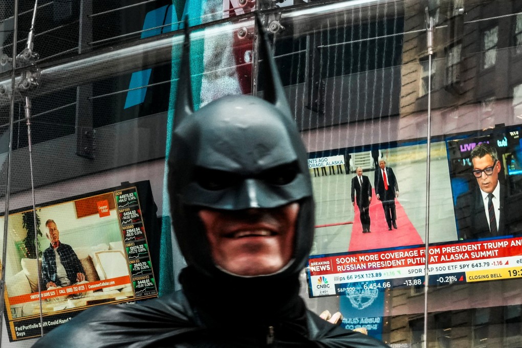 A person dressed as Batman walks through Times Square in New York City, US, earlier this month. Photo: Reuters