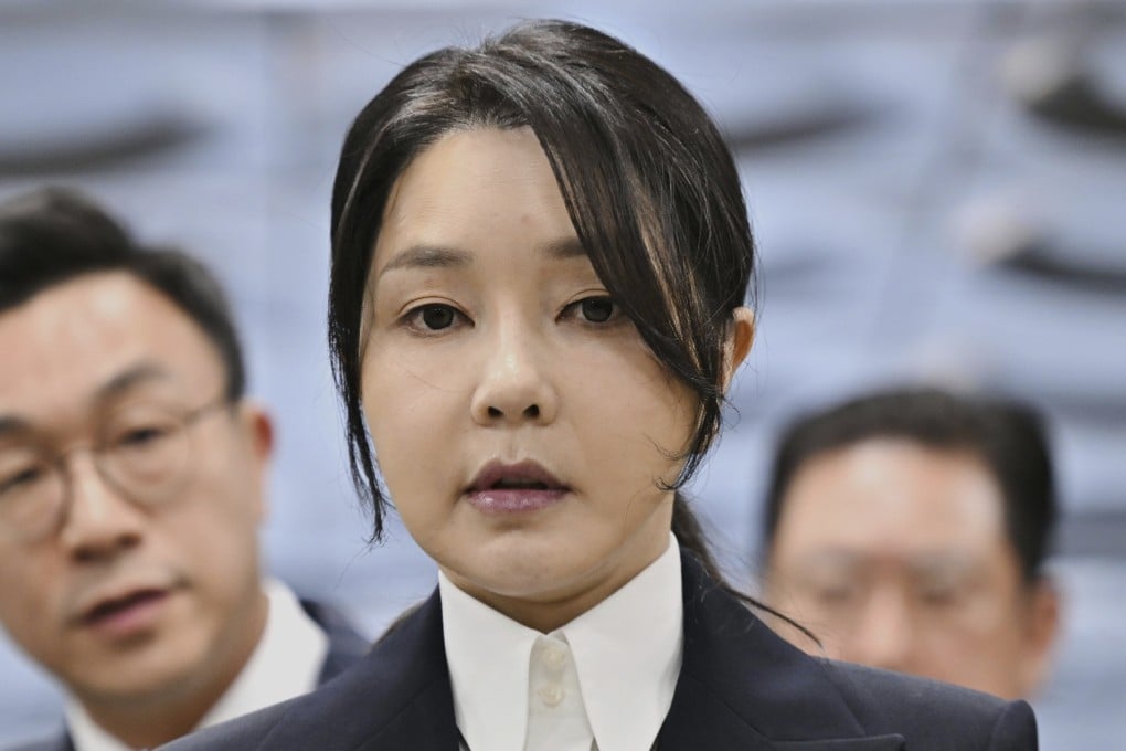 South Korea’s former first lady Kim Keon-hee, wife of impeached former president Yoon Suk-yeol, arrives at a court hearing on August 12. Photo: AP