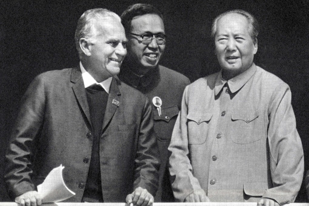 The book Red Star Over China by Edgar Snow (left) gave people in the West an understanding of Mao Zedong (right) and the Communist Party. Photo: AFP