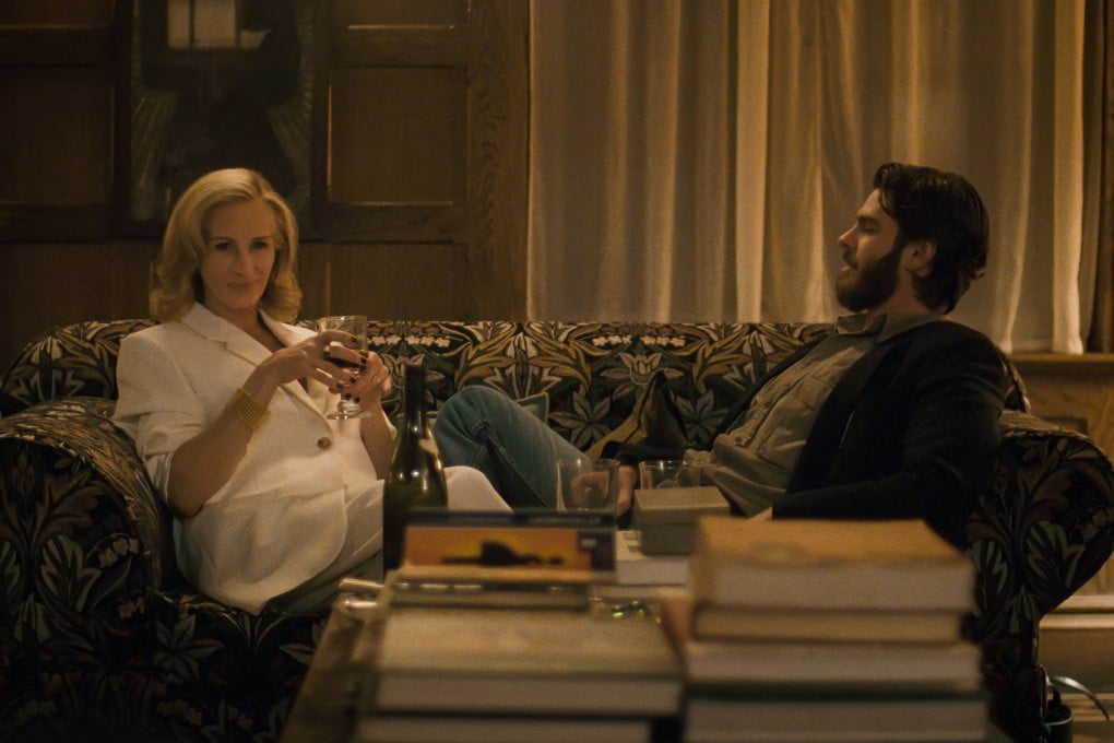 Julia Roberts and Andrew Garfield in a still from After the Hunt, directed by Luca Guadagnino. Ayo Edebiri co-stars. Photo: Courtesy of Amazon MGM Studios