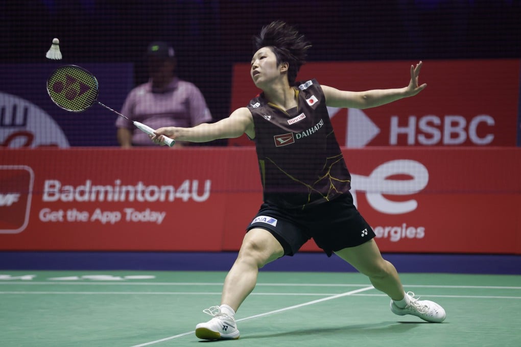 Japan’s Akane Yamaguchi beat Chen Yufei of China on Sunday in a repeat of the 2022 world championship final. Photo: EPA