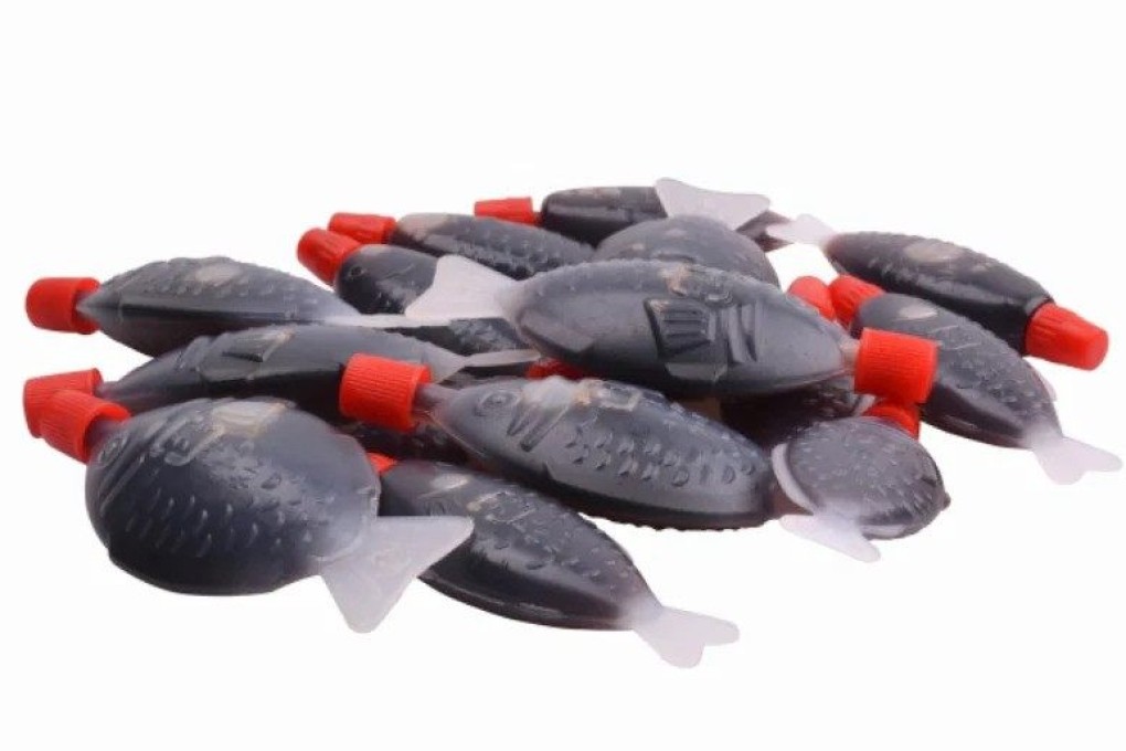 Fish-shaped soy sauce dispensers. Photo: Handout