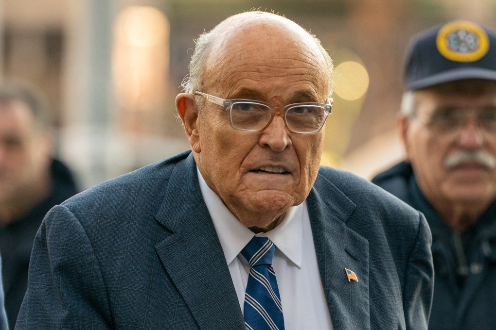Rudy Giuliani in January. The former Trump lawyer and ex-New York mayor was injured in a car crash in New Hampshire on Saturday. Photo: Reuters