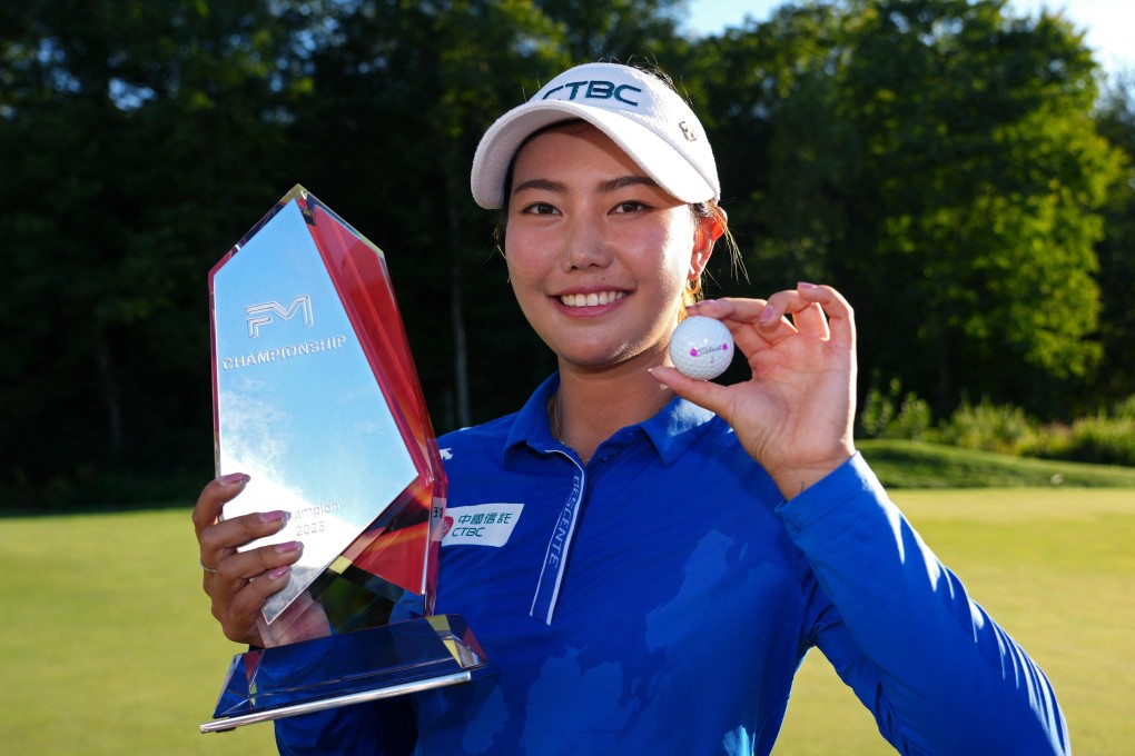 Miranda Wang of China beat Thailand’s Jeeno Thitikul by one shot to win the FM Championship in Norton, Massachusetts on Sunday. Photo: AFP