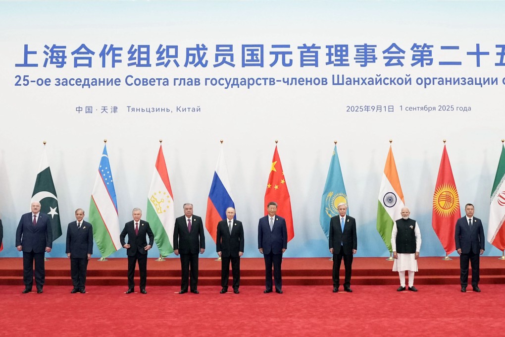 President Xi Jinping attended a Shanghai Cooperation Organisation summit in China’s Tianjin on Monday along with leaders of other SCO member states. Photo: Kyodo
