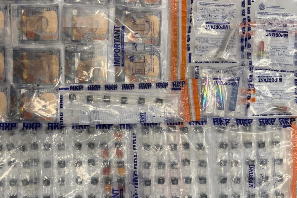 Hong Kong police have seized 145 cartridges of etomidate or ‘space oil’ in a 15-day crackdown on organised crime.  Photo: Handout