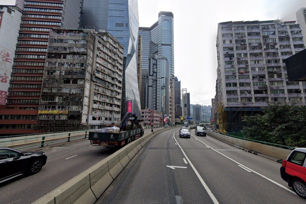 The act occurred as the taxi drove along the Canal Road Flyover. Photo: Google