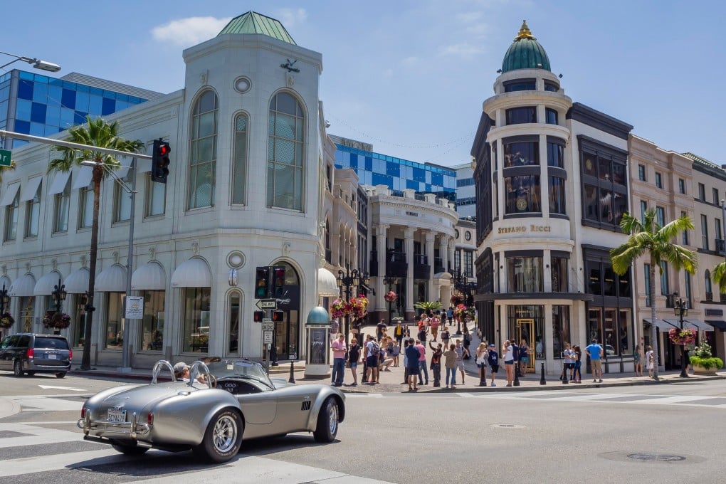 Rodeo Drive in Los Angeles is one of the world’s most exclusive retail streets, in the same league as Madison Avenue and Fifth Avenue in Manhattan and the Miami Design District, one expert says. Photo: Shutterstock