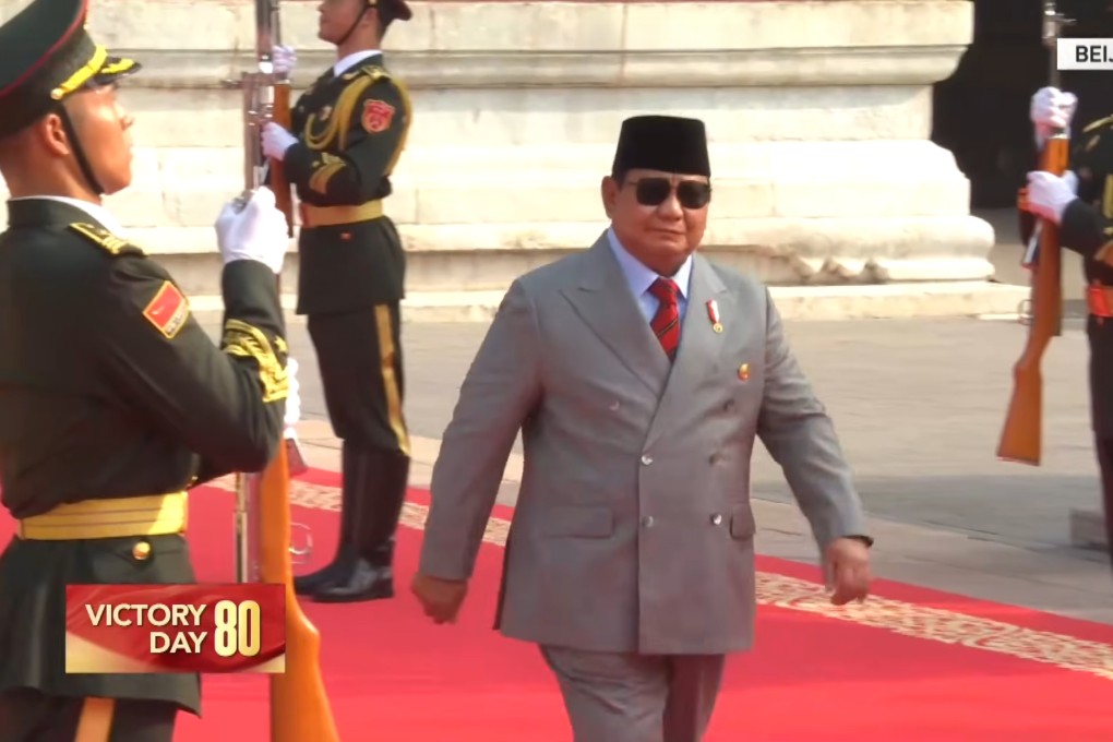 Indonesian President Prabowo Subianto is expected to meet Chinese President Xi Jinping in Beijing on Wednesday after watching China’s Victory Day parade alongside other world leaders. Photo: CCTV