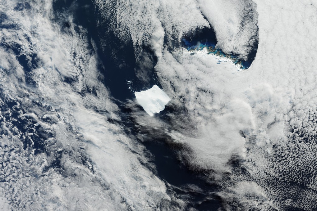 A satellite image of iceberg A23a in the South Atlantic on April 5, 2025. Photo: European Space Agency