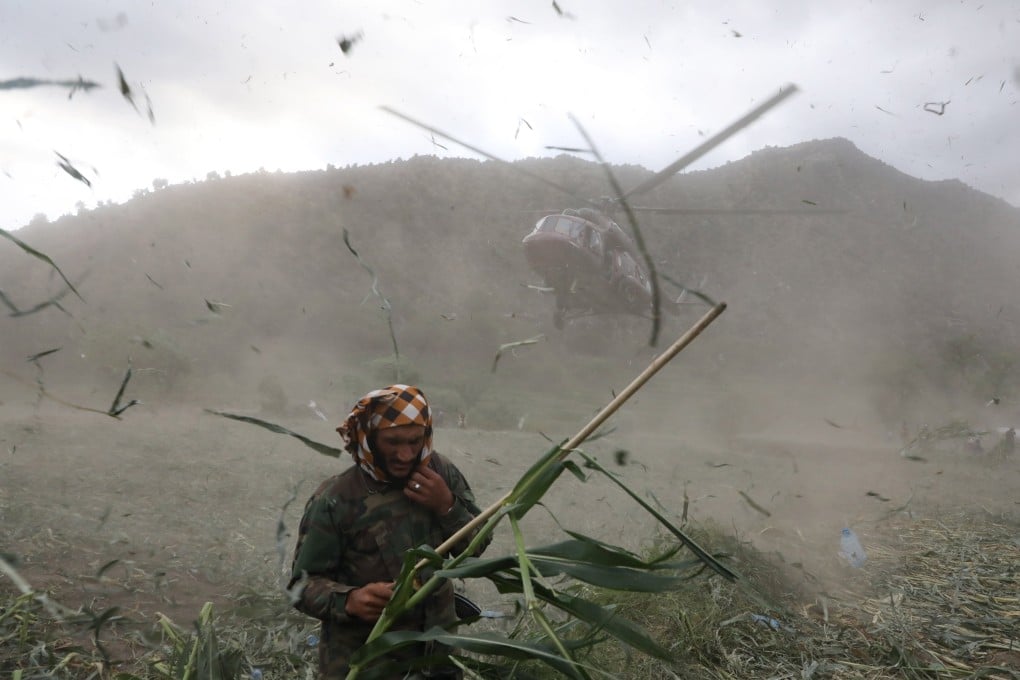 Rescuers have been using helicopters to ferry the wounded to hospitals. Photo: EPA