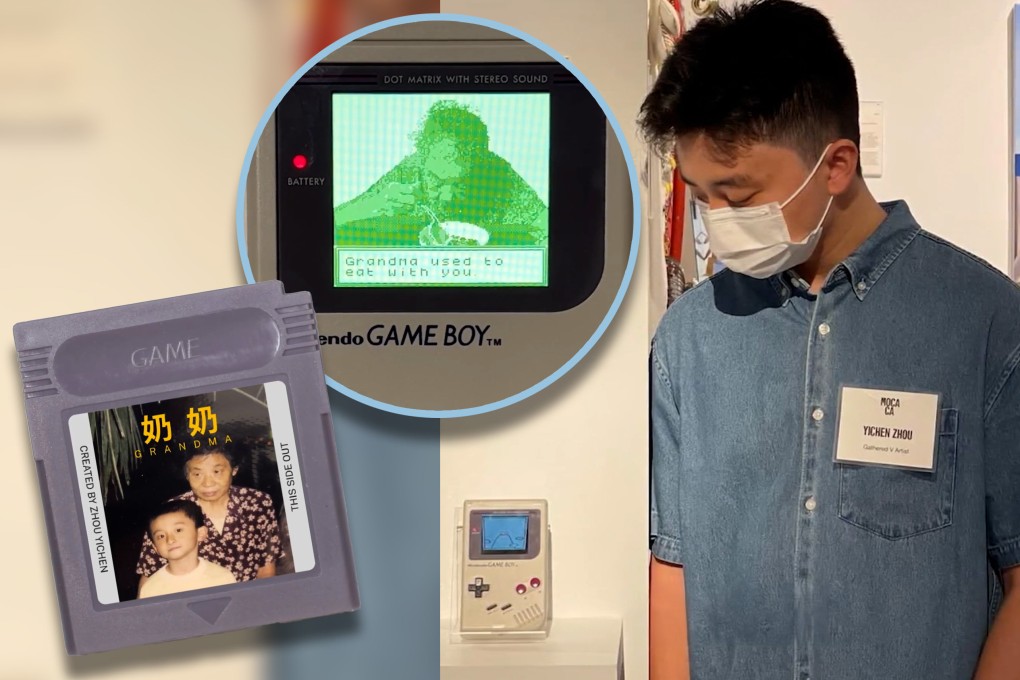 A young man in China has commemorated his late grandmother by creating a Game Boy game based on their daily interactions. Photo: SCMP composite/Douyin