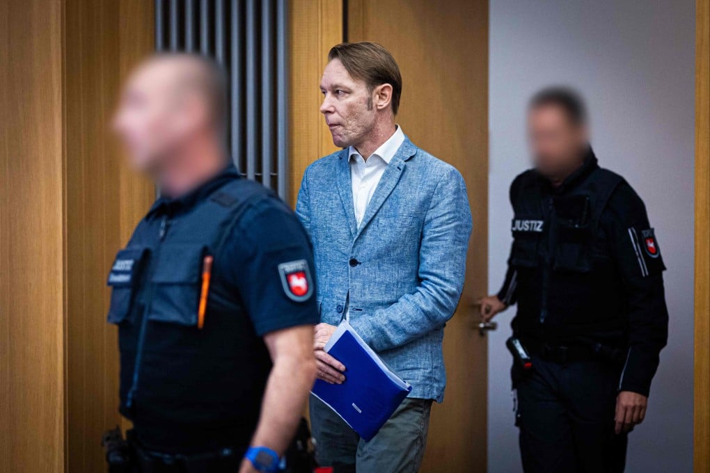 Defendant Christian Brueckner is brought to court in Braunschweig, Germany, in September 2024. Photo: AFP