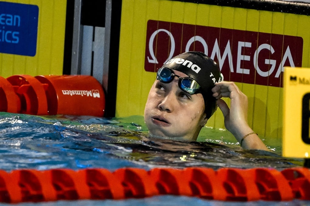 Chiara Tarantino is one of two Italian swimmers who have been warned and banned from Singapore after being caught shoplifting at Changi airport. Photo: Mondadori Portfolio via Getty Images