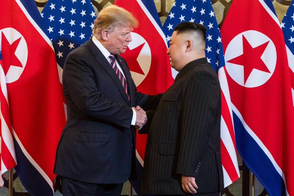 US President Donald Trump shakes hands with North Korea’s leader Kim Jong-un in Hanoi in February 2019. Trump approved the Navy Seal operation, as he was involved in historic talks with Kim. Photo:
AFP