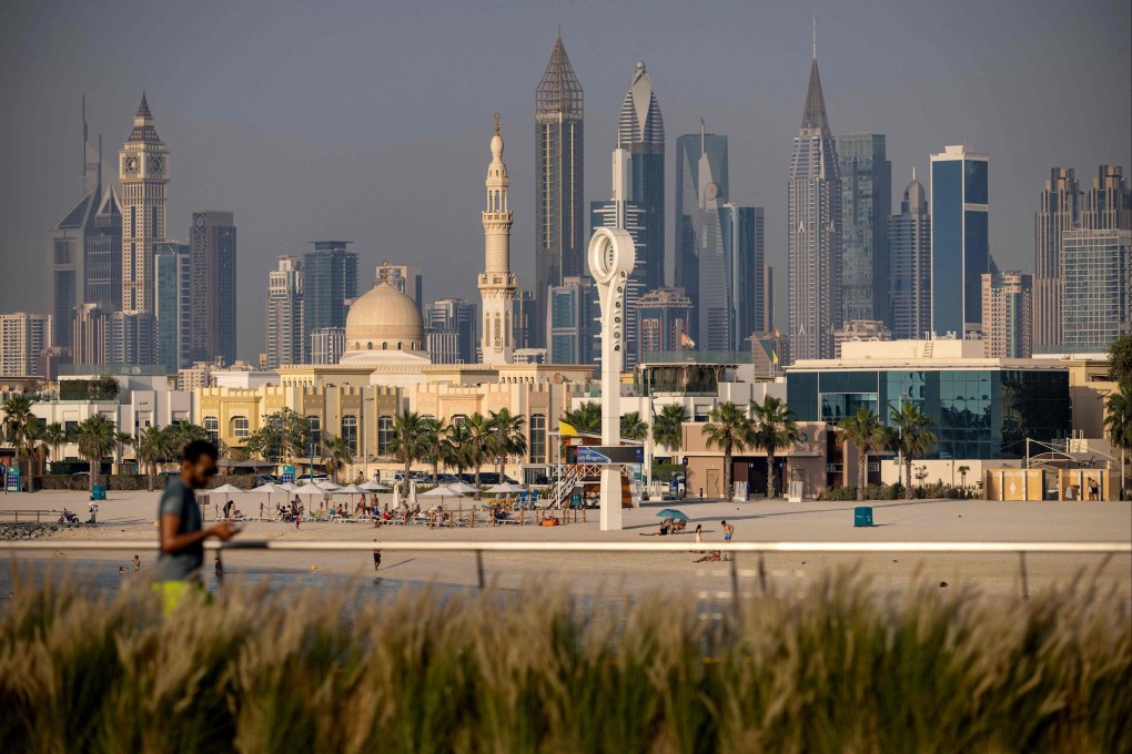 Dubai’s skyline. In the United Arab Emirates, some users complained of slower internet speeds. Photo: AFP