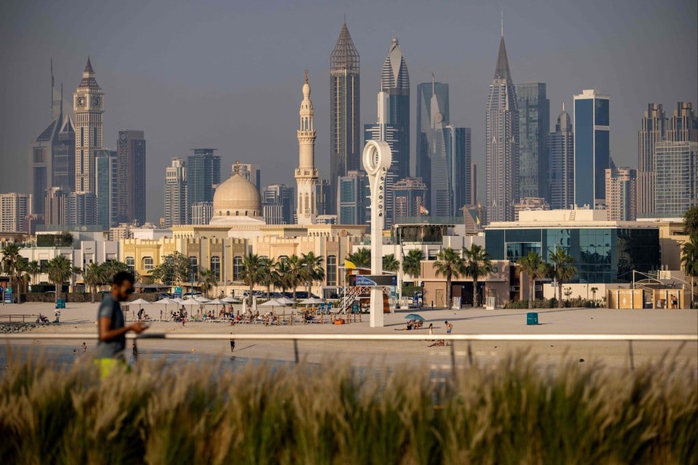 Dubai’s skyline. In the United Arab Emirates, some users complained of slower internet speeds. Photo: AFP