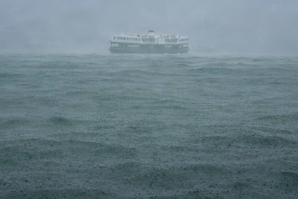 Some ferry services have been suspended in Hong Kong, with the No 3 typhoon signal in force for the rest of Sunday. Photo: Karma Lo