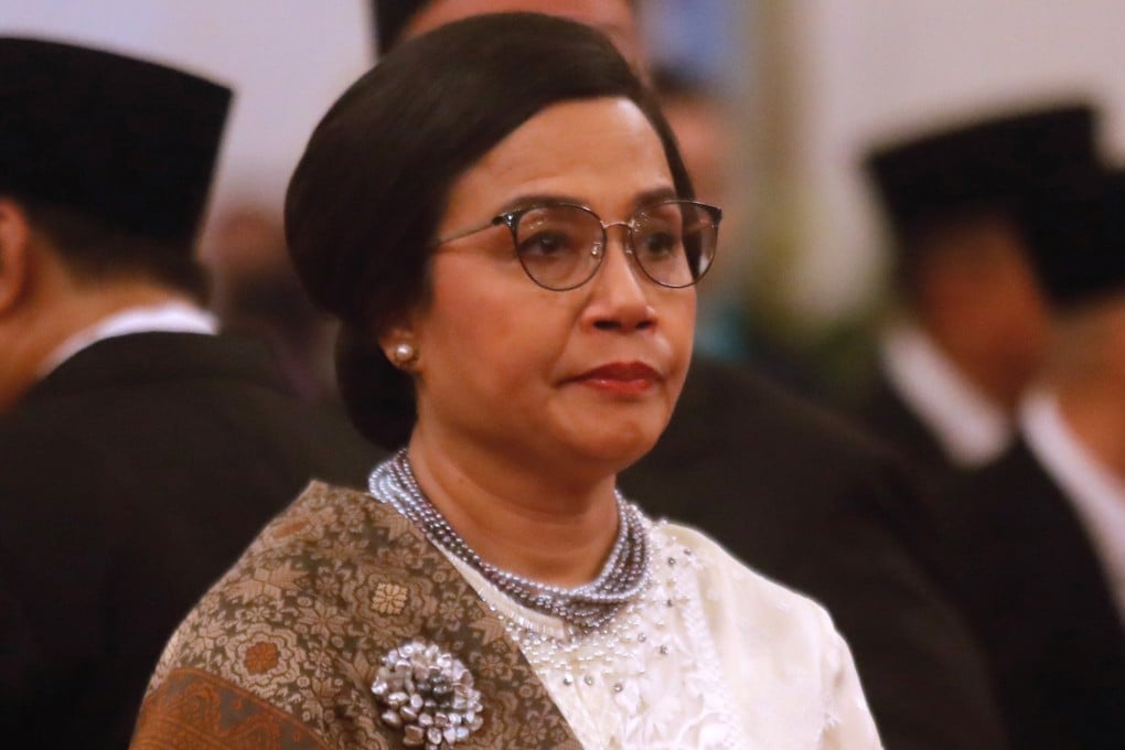 Indonesian Finance Minister Sri Mulyani stands during a cabinet inauguration ceremony at Merdeka Palace in Jakarta on October 21, 2024. Photo: EPA-EFE