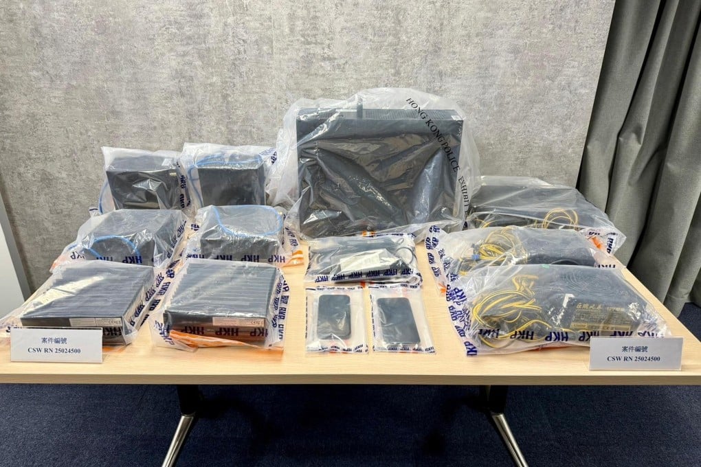 Police said five devices were found in a Sham Shui Po institution and another three at a care home in Kwun Tong. Photo: Handout