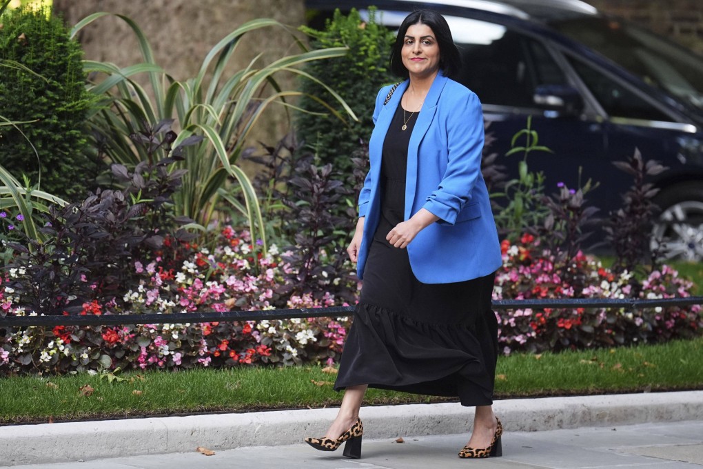 Newly appointed UK Home Secretary Shabana Mahmood arrives in Downing Street in London on Friday. Photo: PA via AP