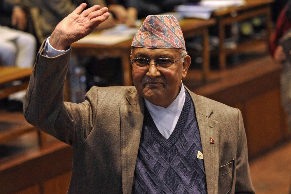 Nepal’s Prime Minister K.P. Sharma Oli. Photo:  AFP