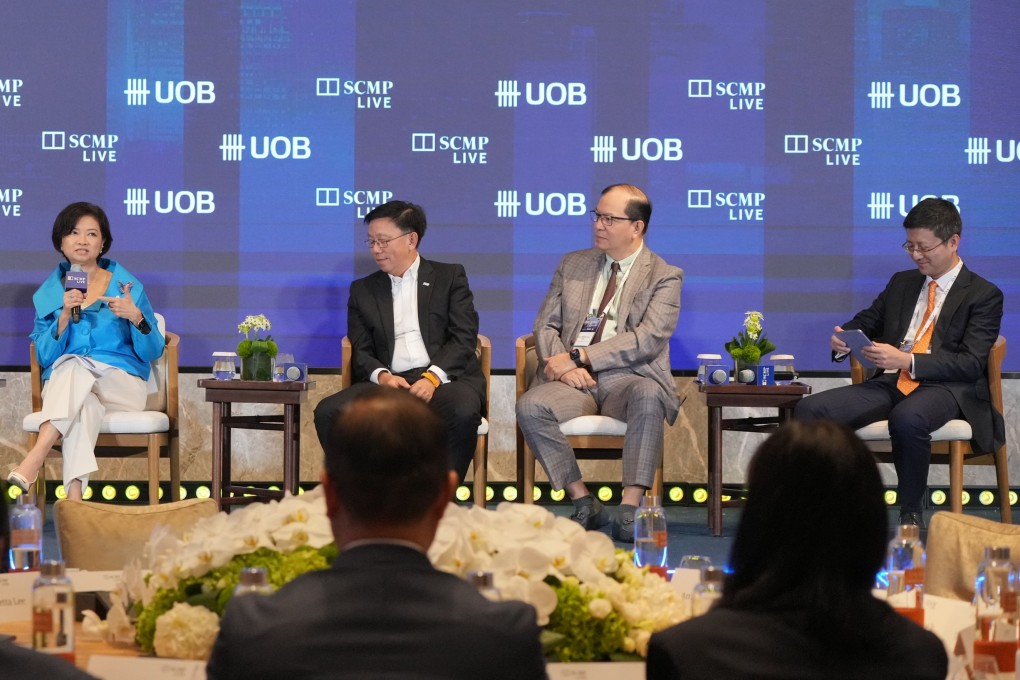 Speakers at the Hong Kong-Asean Summit 2025, held at The Fullerton Ocean Park Hotel in Aberdeen, Hong Kong, on Tuesday. Photo: May Tse