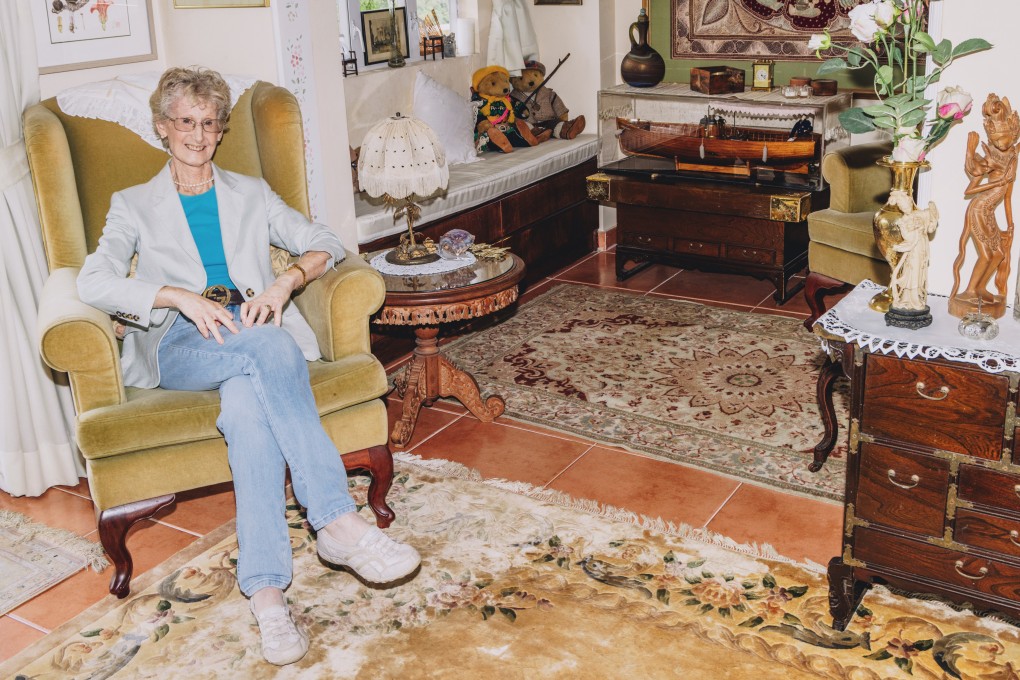 Sally Grace Bunker in her living room in Mui Wo, Lantau Island, Hong Kong. Photo: Jocelyn Tam