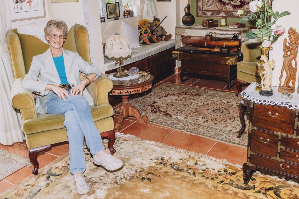Sally Grace Bunker in her living room in Mui Wo, Lantau Island, Hong Kong. Photo: Jocelyn Tam