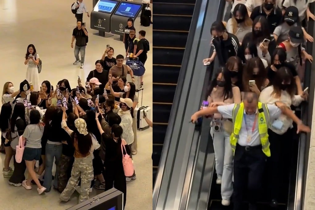 Chinese fans swarm Shanghai airport to chase actor