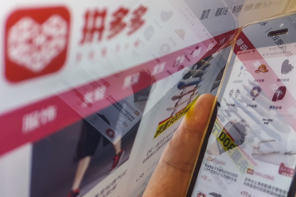 At least three shops on e-commerce platform, Pinduoduo, were found selling counterfeit student cards. Photo: SCMP