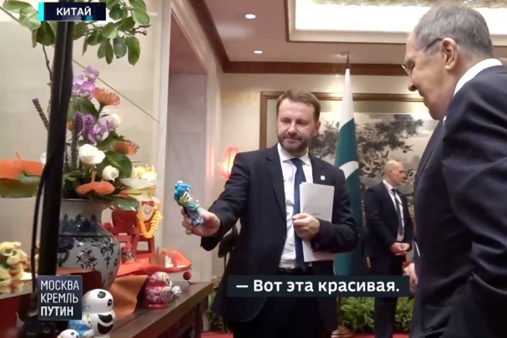 Video footage published by a Russian state media journalist offers a glimpse behind the scenes of the Russian government delegation’s visit to China last week. Photo: Handout